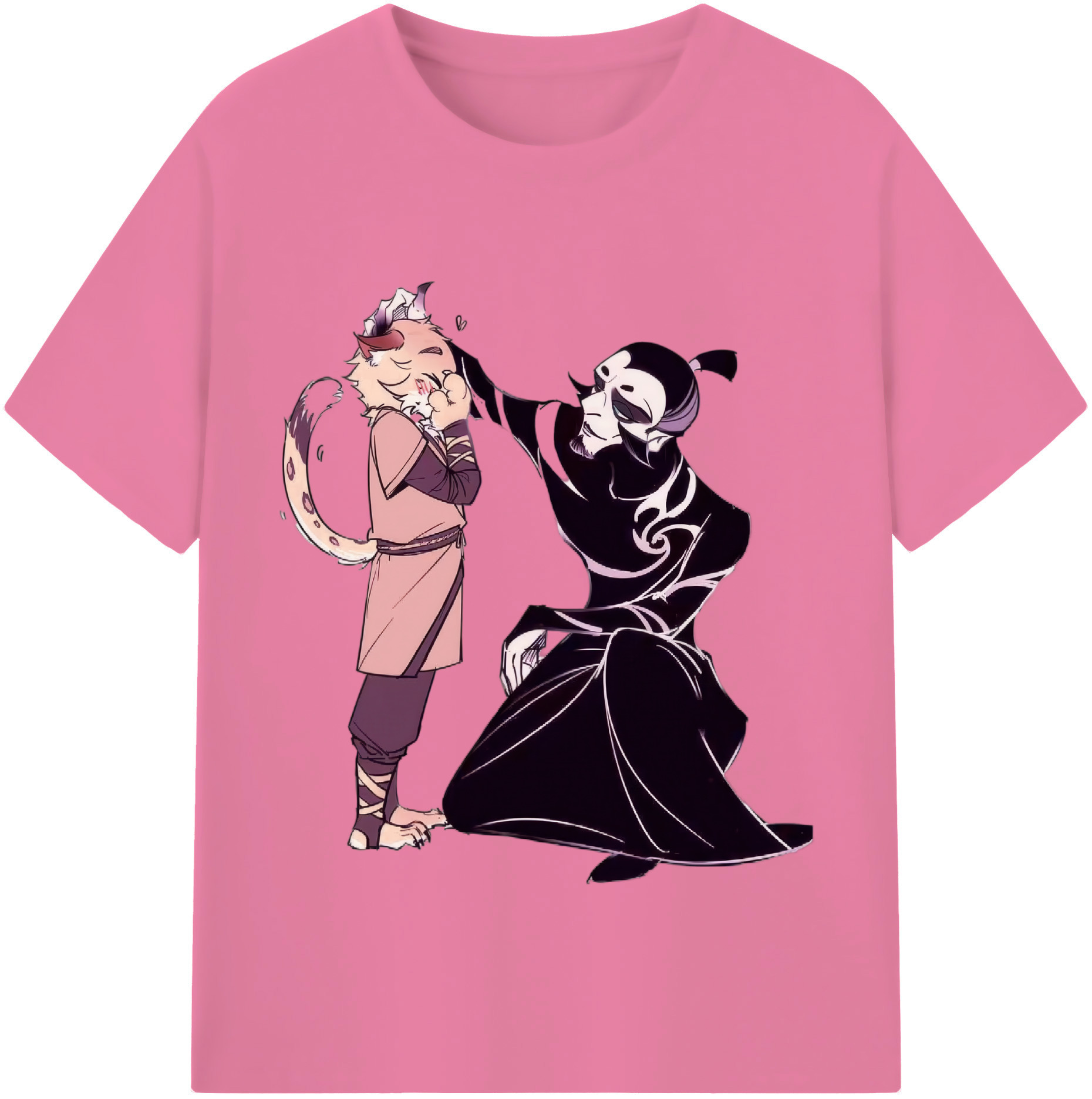 （画像用） Ne Zha 2 ナタ 魔童の大暴れ 綿100％半袖Tシャツ（フロントプリント）